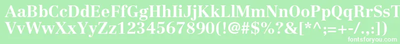 CentennialltstdBold Font – White Fonts on Green Background