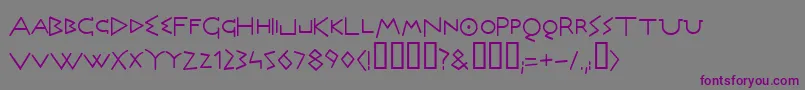 Olymrg Font – Purple Fonts on Gray Background