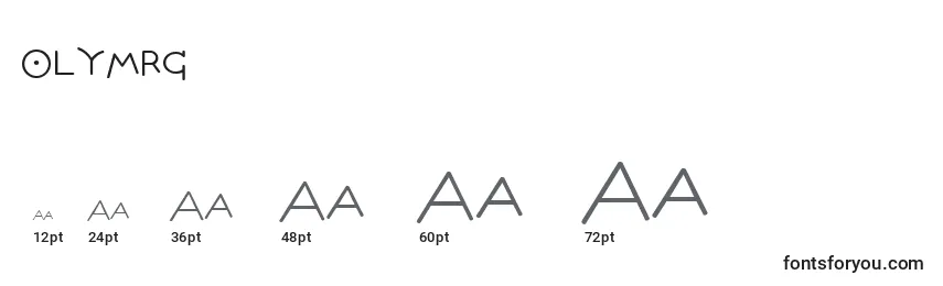 Olymrg Font Sizes