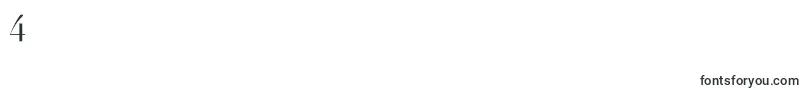 フォントLinotypeDidotRomanOldstyleFigures – フォント数字4
