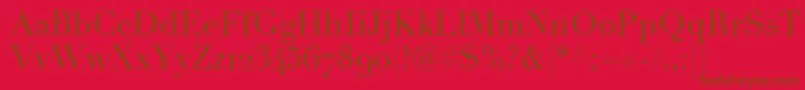 More about LinotypeDidotRomanOldstyleFigures Font LinotypeDidotRomanOldstyleFigures Font – Brown Fonts on Red Background