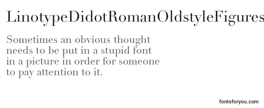 Review of the LinotypeDidotRomanOldstyleFigures Font