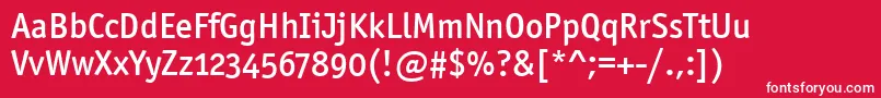 Officinasanmdositctt Font – White Fonts on Red Background