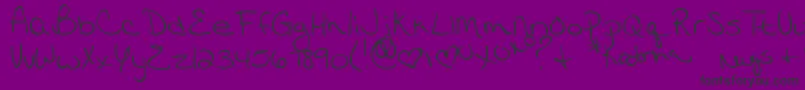 MtfKatrina Font – Black Fonts on Purple Background