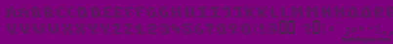Police KomodoreDestroy – polices noires sur fond violet