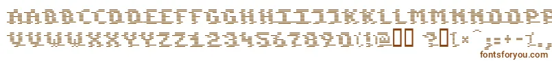More about KomodoreDestroy Font KomodoreDestroy Font – Brown Fonts on White Background