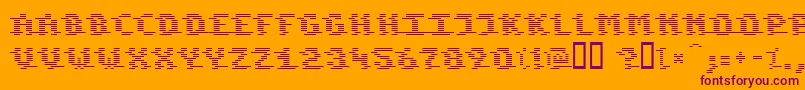 More about KomodoreDestroy Font KomodoreDestroy Font – Purple Fonts on Orange Background