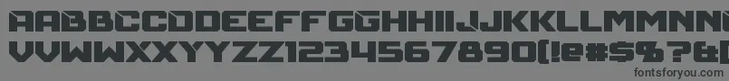 MechfireBold Font – Black Fonts on Gray Background