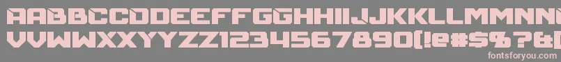 MechfireBold Font – Pink Fonts on Gray Background