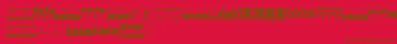 Glitch Font – Brown Fonts on Red Background