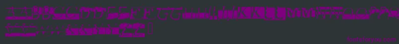 Weitere Informationen zur Glitch-Schriftart Glitch-Schriftart – Violette Schriften auf schwarzem Hintergrund