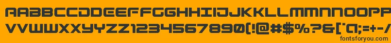 More about Gunshipcond Font Gunshipcond Font – Black Fonts on Orange Background