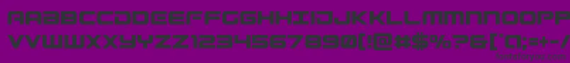 Gunshipcond Font – Black Fonts on Purple Background