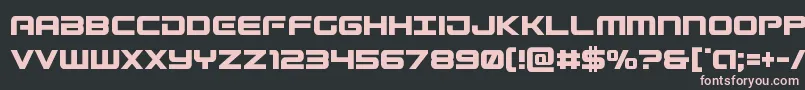 Gunshipcond Font – Pink Fonts on Black Background