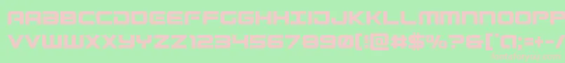 Gunshipcond Font – Pink Fonts on Green Background