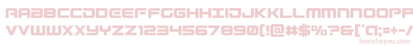 Gunshipcond Font – Pink Fonts on White Background