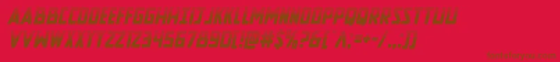 Newcomictitlehalfital Font – Brown Fonts on Red Background