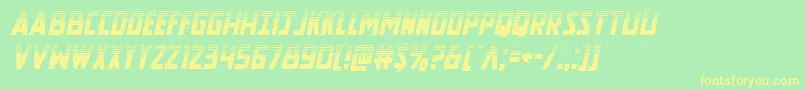Newcomictitlehalfital Font – Yellow Fonts on Green Background