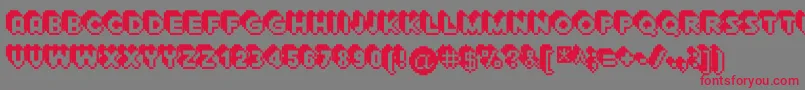 fuente Extrude – Fuentes Rojas Sobre Fondo Gris