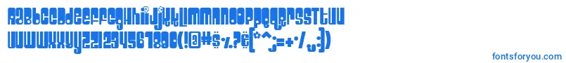 Velcro Font – Blue Fonts on White Background