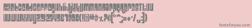 Velcro Font – Gray Fonts on Pink Background