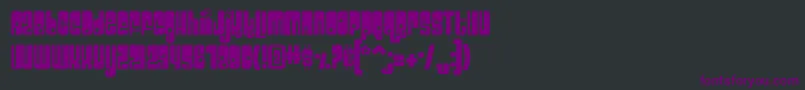Velcro Font – Purple Fonts on Black Background