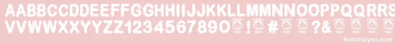 Desminore Font – White Fonts on Pink Background