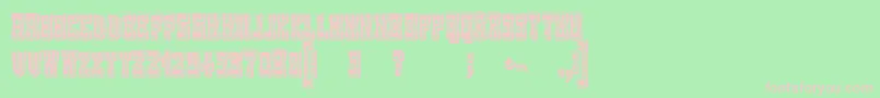 WesterngamesRegular Font – Pink Fonts on Green Background