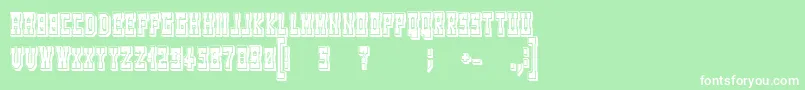 WesterngamesRegular Font – White Fonts on Green Background