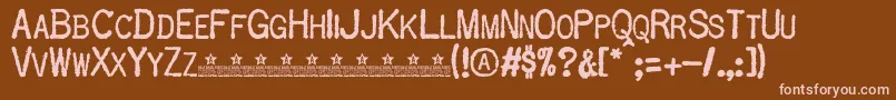 More about OldtypePersonalUse Font OldtypePersonalUse Font – Pink Fonts on Brown Background