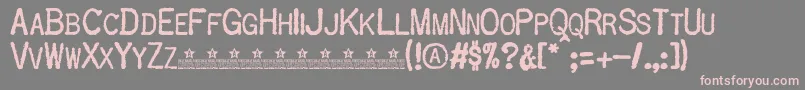 OldtypePersonalUse Font – Pink Fonts on Gray Background