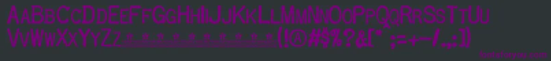 Шрифт OldtypePersonalUse – фиолетовые шрифты на чёрном фоне