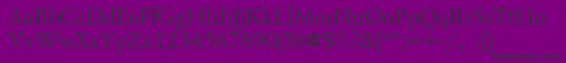 Lazurskic Font – Black Fonts on Purple Background