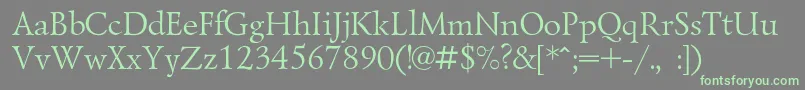Lazurskic Font – Green Fonts on Gray Background