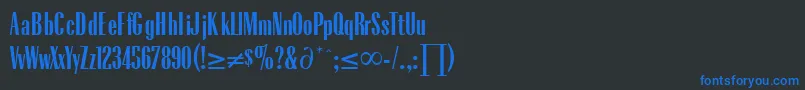 fuente RadiusRegularDb – Fuentes Azules Sobre Fondo Negro