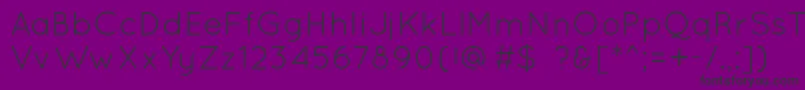 QuicksandBook Font – Black Fonts on Purple Background