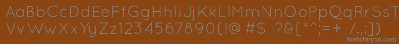 Шрифт QuicksandBook – серые шрифты на коричневом фоне