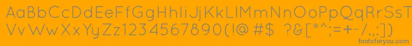 QuicksandBook Font – Gray Fonts on Orange Background