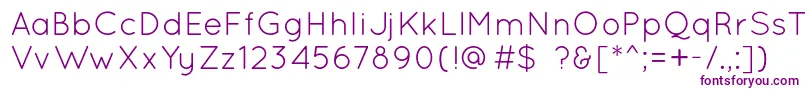 QuicksandBook Font – Purple Fonts on White Background