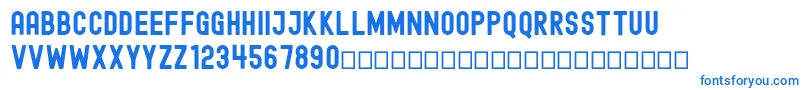 EdmundFree Font – Blue Fonts on White Background