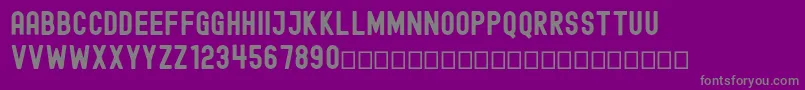 EdmundFree-fontti – harmaat kirjasimet violetilla taustalla