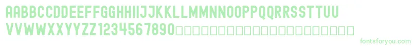 EdmundFree-fontti – vihreät fontit valkoisella taustalla