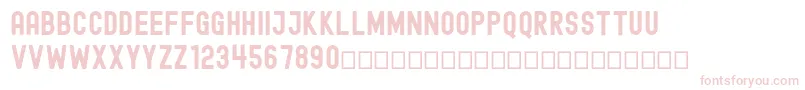 フォントEdmundFree – 白い背景にピンクのフォント