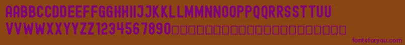 EdmundFree Font – Purple Fonts on Brown Background