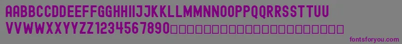EdmundFree-fontti – violetit fontit harmaalla taustalla