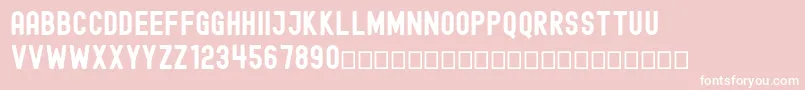 EdmundFree Font – White Fonts on Pink Background