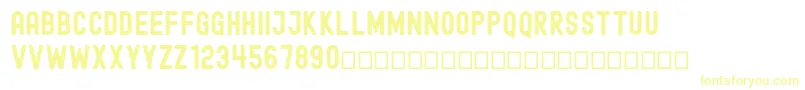 EdmundFree-fontti – keltaiset fontit valkoisella taustalla