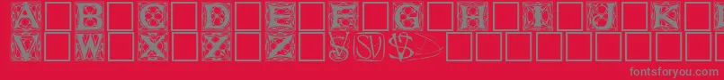 VarahRegular Font – Gray Fonts on Red Background