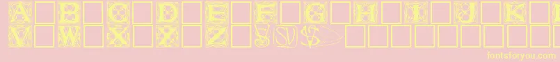 VarahRegular Font – Yellow Fonts on Pink Background