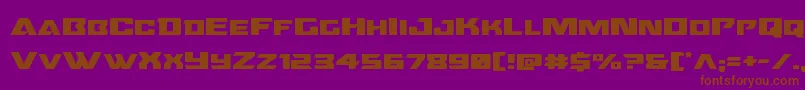 Police Oceanicdriftexpand – polices brunes sur fond violet
